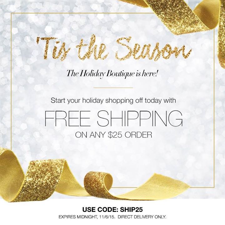 Avon Free Shipping $25 Online Orders - November 2015