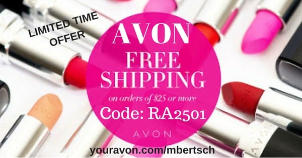 AVON Free Shipping on $25 January 2017