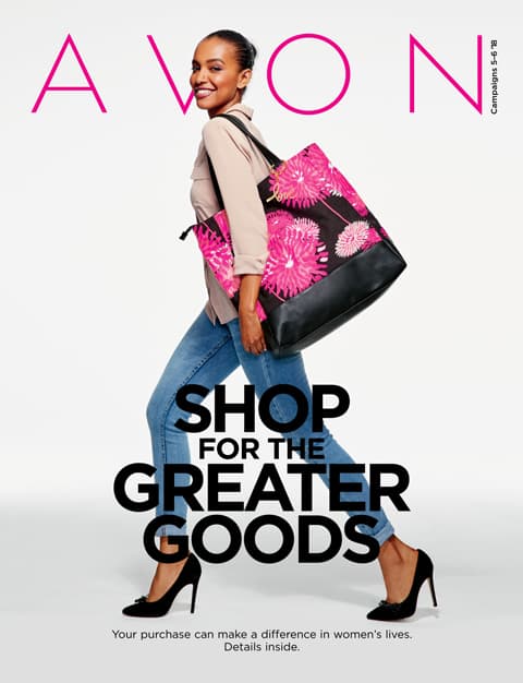 Avon Campaign 6 2018 Shop for the Greater Goods Flyer - February Brochure