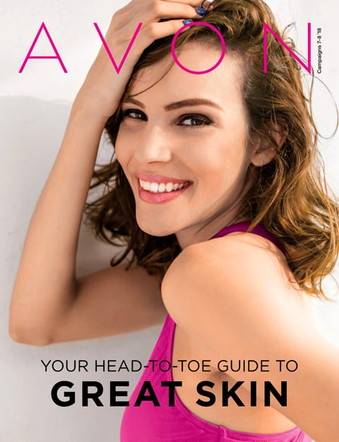 Avon Campaign 8 2018 Brochure - March Flyer - Skin Guide