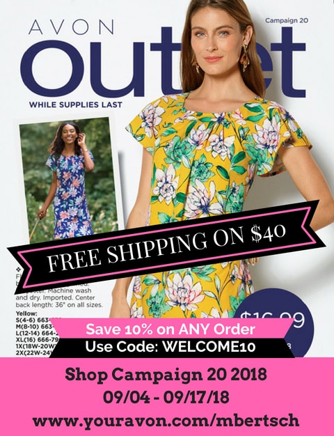 Avon Campaign 20 2018 Brochure Outlet. Shop 9/4 - 9/17/18 #AvonCatalog #AvonOutlet #AvonOnline #AvonRepresentative