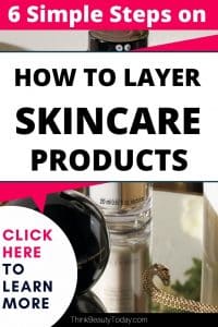 layer skincare products