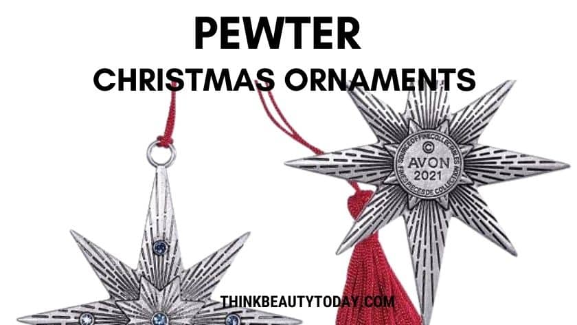Avon pewter Christmas ornament 2021