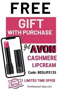 free Avon cashmere lipcream coupon code