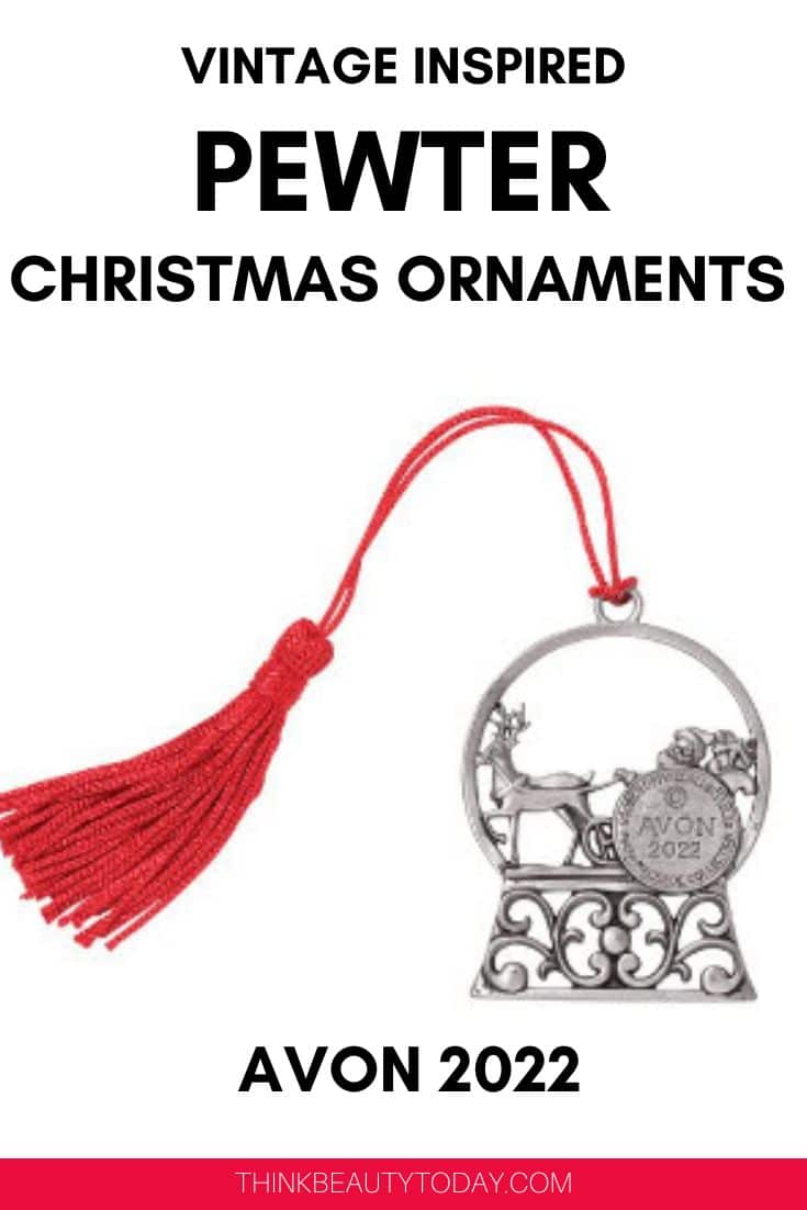 Avon Pewter Ornaments 2022 LIMITED Christmas Collectibles