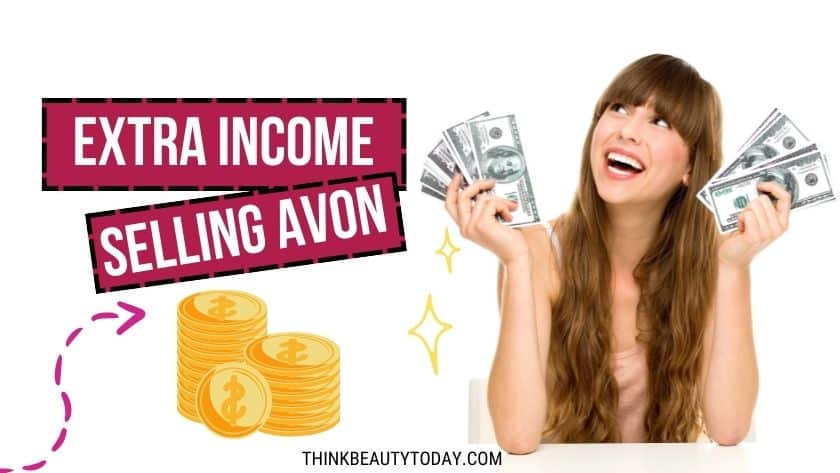 Woman excited about Earning Money Selling Avon
