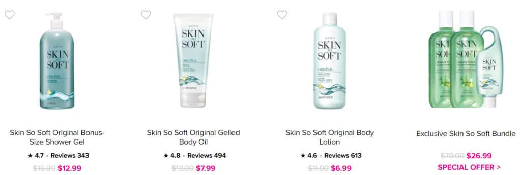 Avon Original Skin So Soft Sale