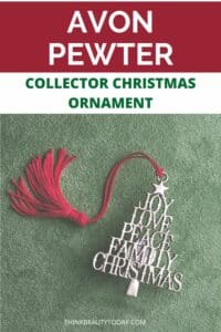 Avon Pewter Christmas Ornament 2023