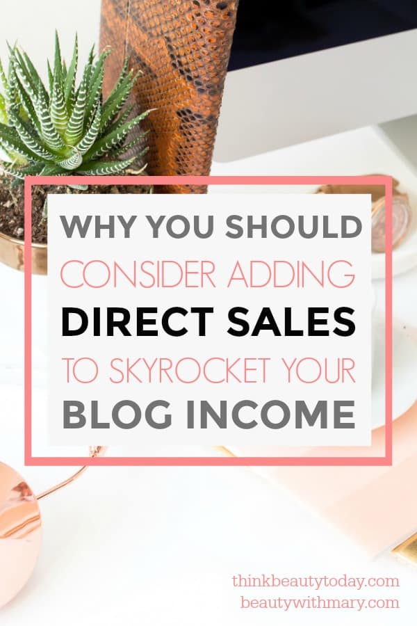 Your blog is the perfect place to market your direct sales business! Here's how I earn BIG. #DirectSales #Blogging #Income #WorkAtHome